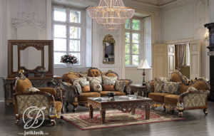 Kursi Sofa Tamu Ukir Klasik Jati Victor