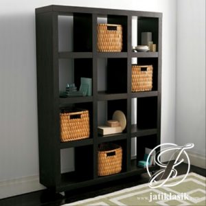 Rak Buku Anak Kayu Jati Simple Minimalis