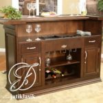 Meja Mini Bar Kayu Jati Minimalis Modern
