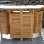 Meja Bar Lipat Minimalis Kayu Jati