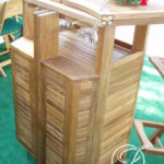 Meja Bar Lipat Minimalis Kayu Jati