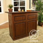 Meja Mini Bar Minimalis Kayu Jati