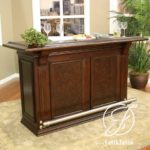 Meja Mini Bar Minimalis Modern Kayu Jati