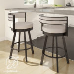 Kursi Bar Putar 360 Derajat Jok Kain Kulit Oscar