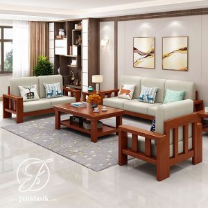 Kursi Tamu Jati Solid Minimalis Modern