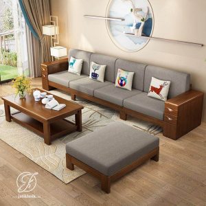 Kursi Tamu Minimalis Letter L Jati Mewah