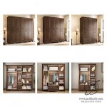 Lemari Jati Minimalis 4 Pintu
