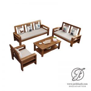 Kursi Ruang Tamu Sempit 321 Jati Jepara