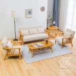Kursi Tamu Apartemen Minimalis Jati Solid