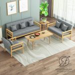 Kursi Tamu Kantor Minimalis Jati Solid