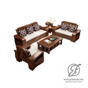 Kursi Tamu Kayu Jati Minimalis Gajah