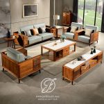 Kursi Tamu Minimalis Berlaci Jati Solid