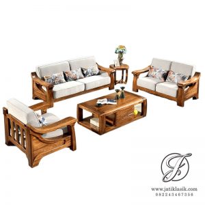 Kursi Tamu Minimalis Tanduk Kayu Jati