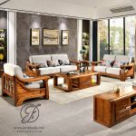 Kursi Tamu Minimalis Tanduk Kayu Jati