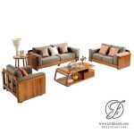 Kursi Tamu Simpel Kayu Jati Sofa Bludru