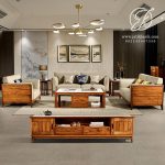 Kursi Tamu Sofa Jati Minimalis Kaki Retro