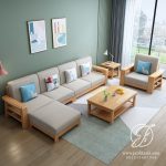 Kursi Tamu Sudut L Minimalis Jati Mewah