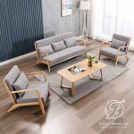 Kursi Tamu Vila Minimalis Jati Solid