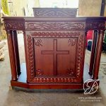 Mimbar Gereja Kayu Jati Ukir Jepara
