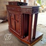 Mimbar Gereja Kayu Jati Ukir Jepara