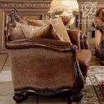 Sofa Tamu Jati Ukir Klasik Mewah Angelina