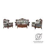 Sofa Tamu Jati Ukir Modern 123 Guanling