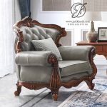 Sofa Tamu Jati Ukir Modern 123 Guanling